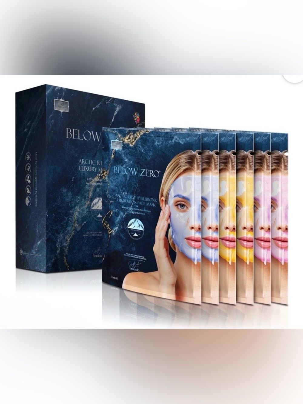 Below Zero Arctic Renewal Luxury Mask Set 6 Piece Set ~ Retail $810